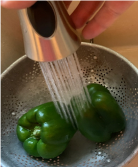 Wash vegetables & fruit