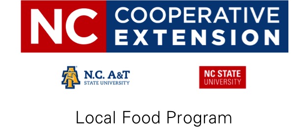 The logo for the North Carolina Cooperative Extension Local Food Program.