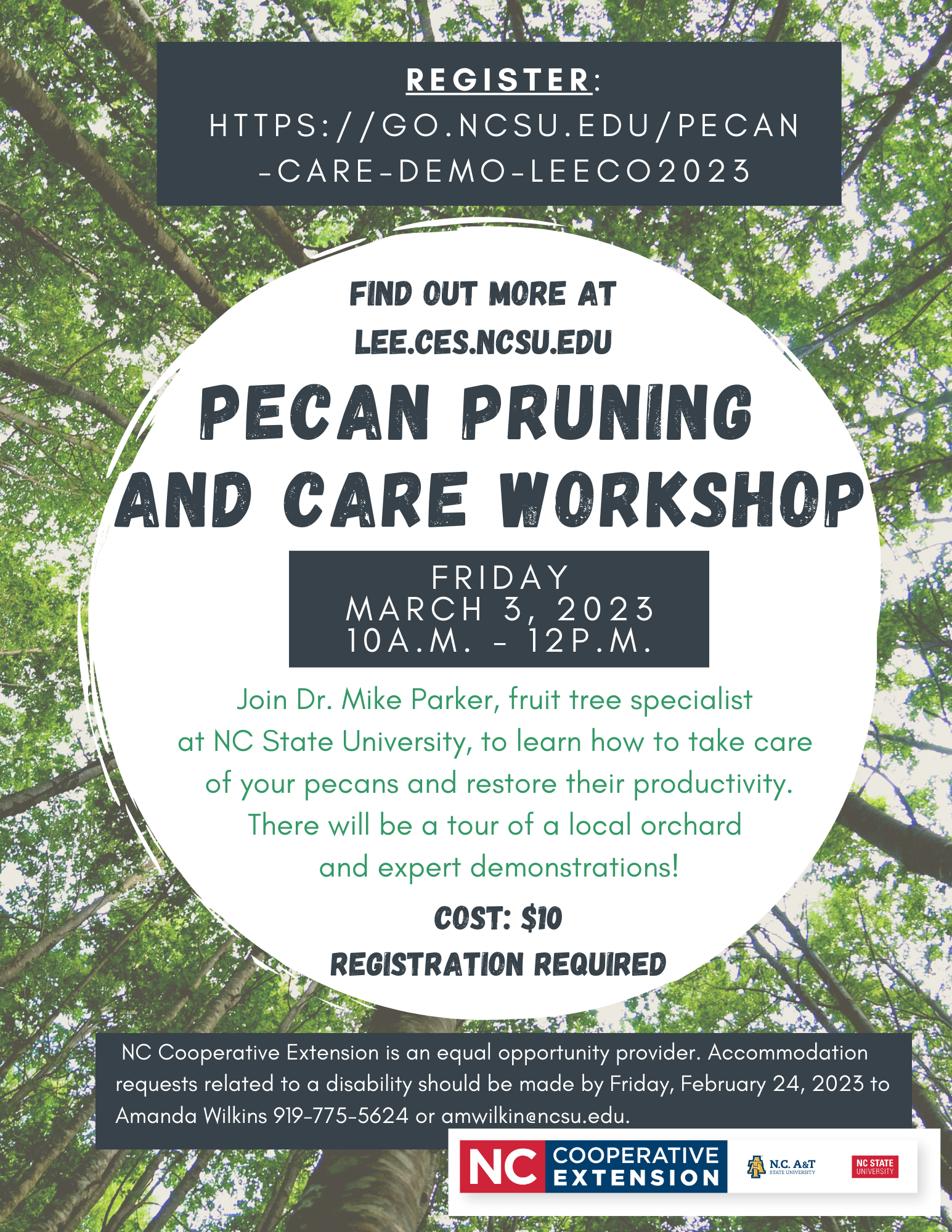 Pecan Pruning and Care Workshop