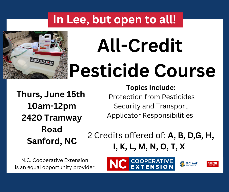 All Credit Pesticide Course Graphic for June 2023