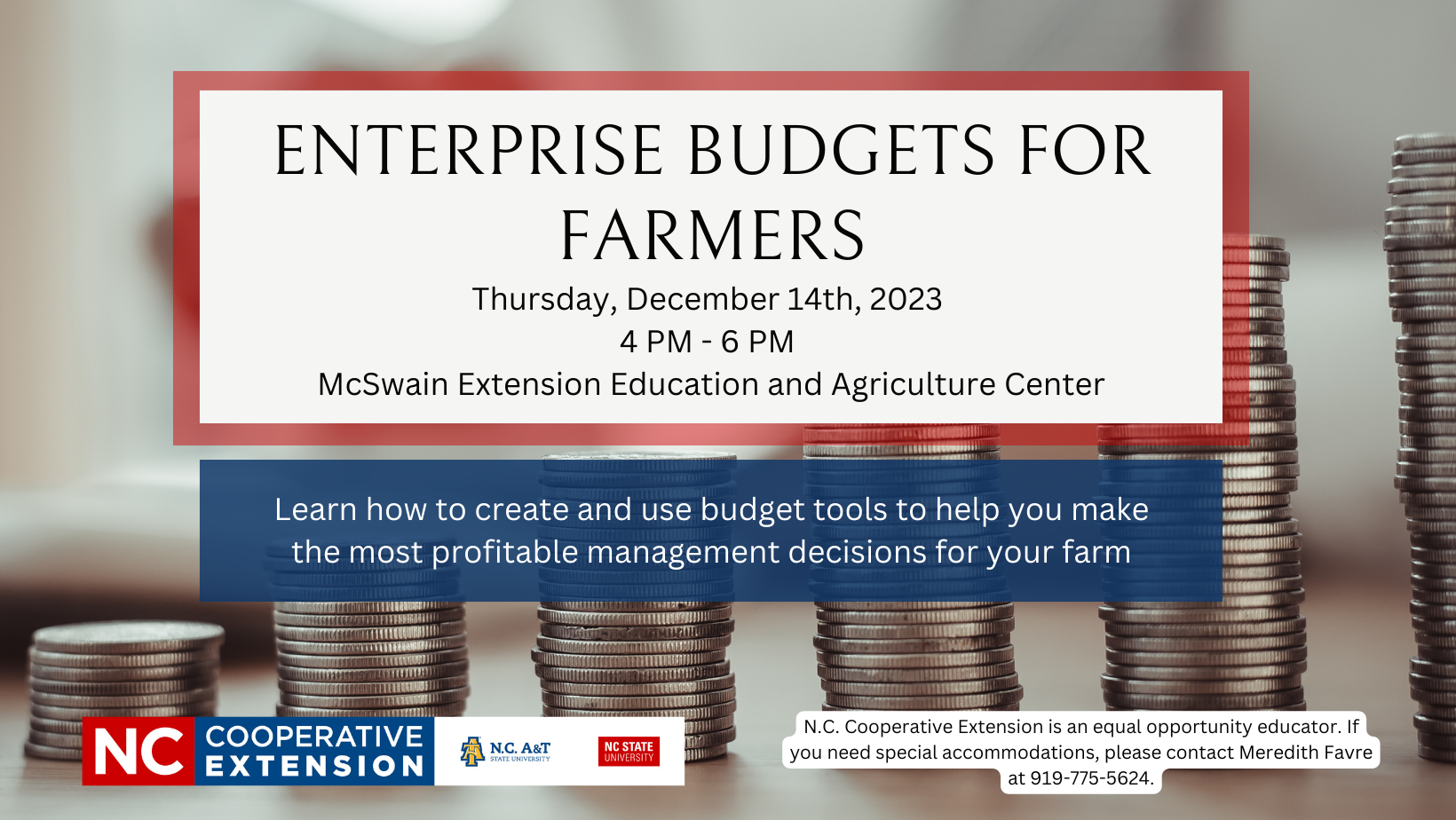 Enterprise Budgets For Farmers