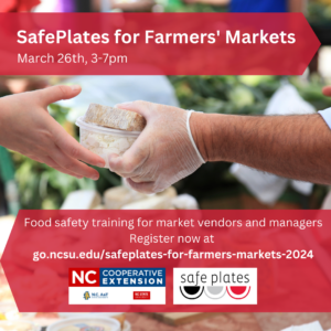 Cover photo for SafePlates for Farmers' Markets Is Back