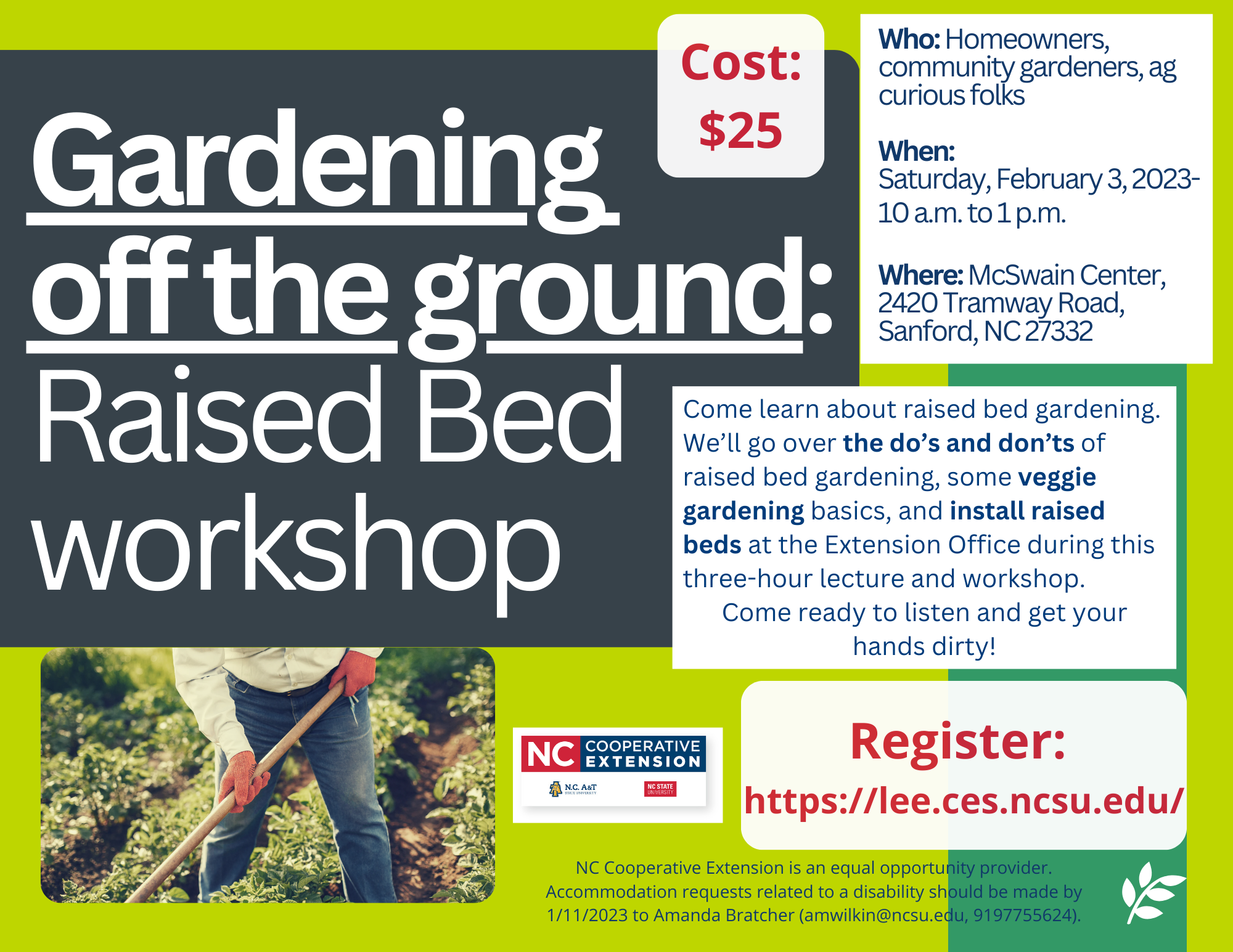 2025_Gardening off the ground Raised Bed workshop graphic