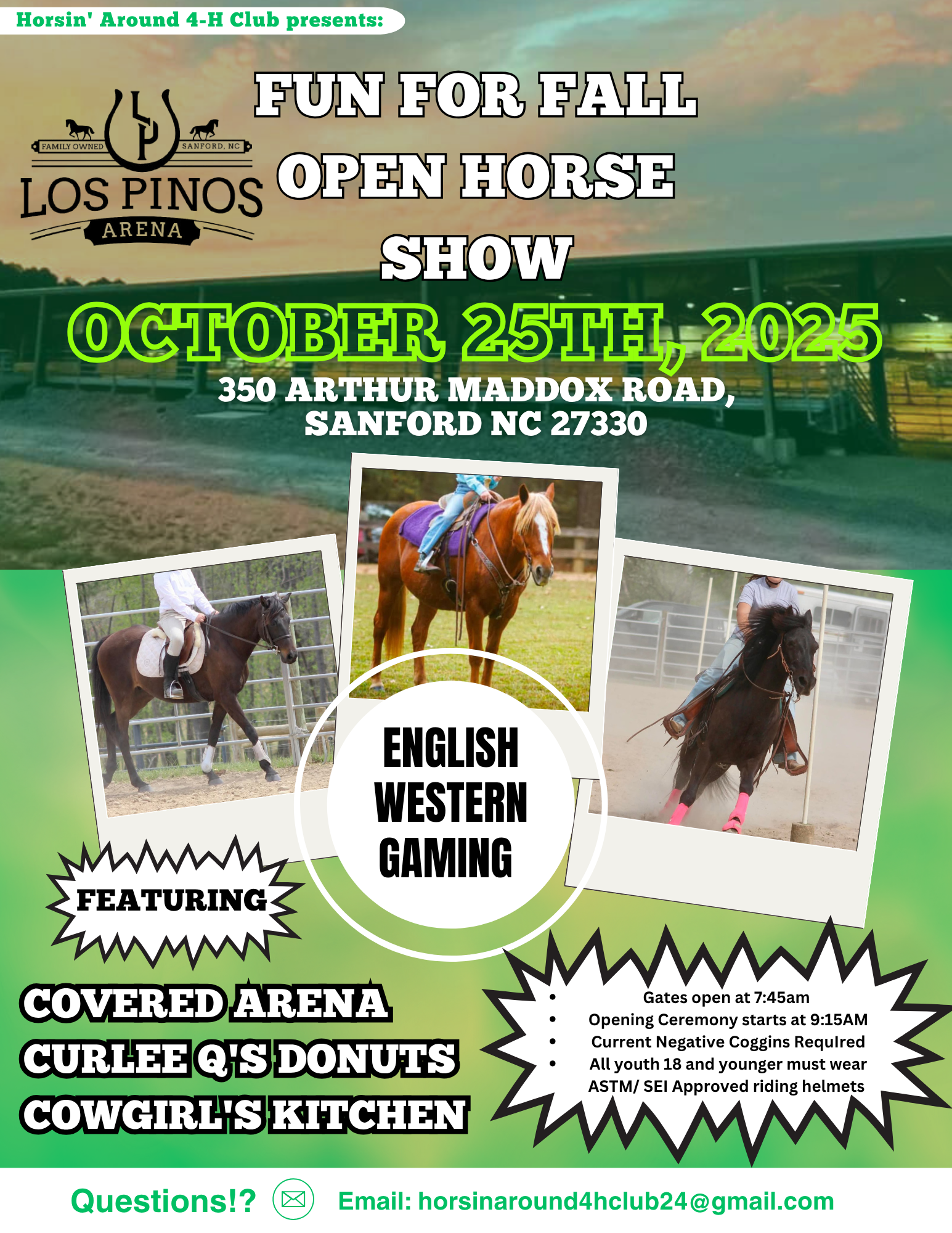 Open horse show october 25