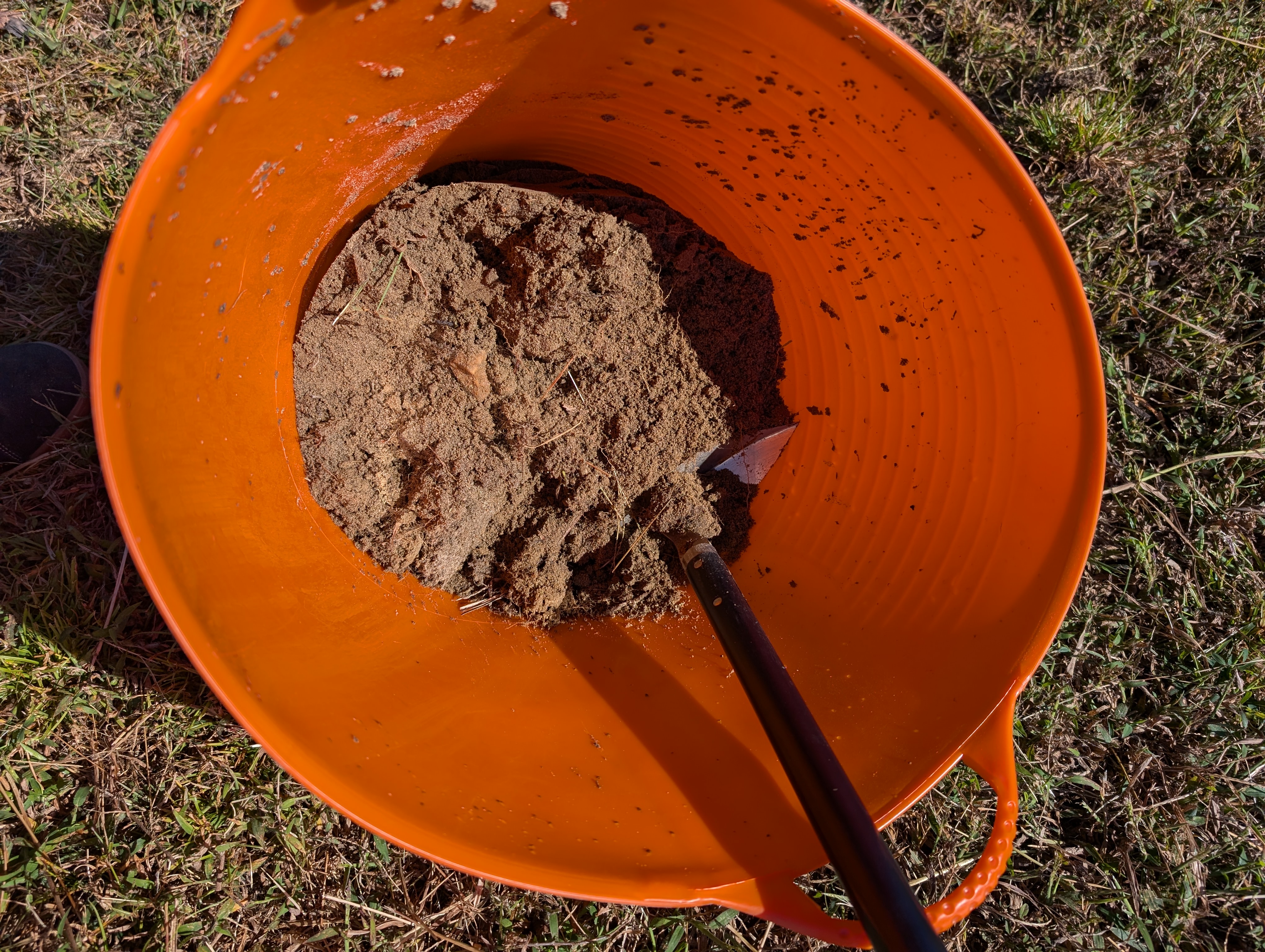 Soil sampling bucket_Photo by Amanda Bratcher