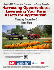 Cover photo for Agritourism Workshop on December 2nd!